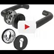 Комплект Fuaro (Фуаро) дверных ручек с накладками под цилиндр FR.DH57.0219 NE (DH-0219 NE) 9x140 мм