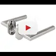 Дверные ручки-защелки на раздельном основании Fuaro (Фуаро) R.DSS201-0204P/19 INOX 201