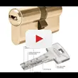 Цилиндровый механизм Abus Bravus.3500 MX MAGNET ключ-ключ 120 mm (55+10+55)